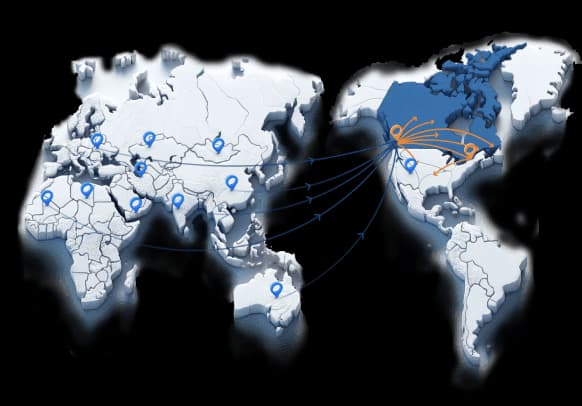 DelGate Canada coverage map